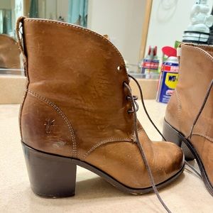 Frye lace up booties. Size 7.